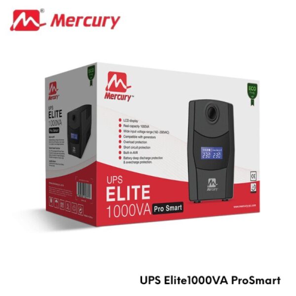 ONDULEUR  MERCURY UPS ELITE 1000VA PROSMART