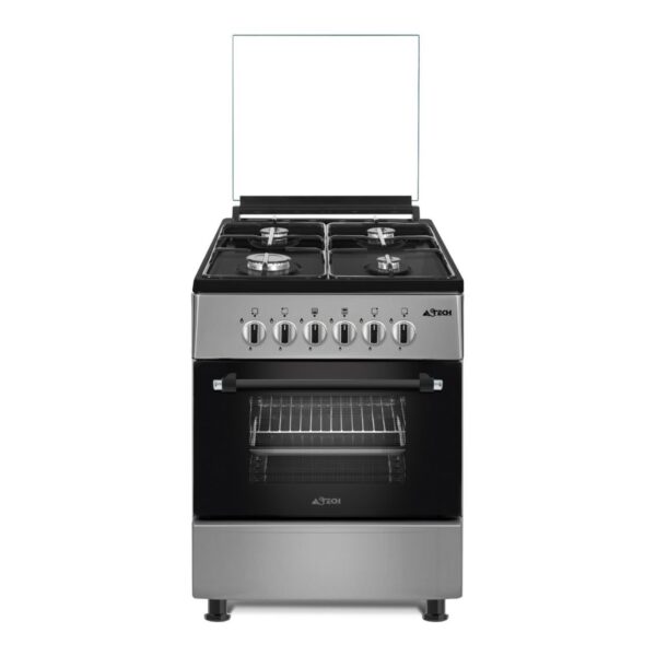 CUISINIERE ASTECH 4 FEUX 60X60 FULL OPTION-INOX-CK62