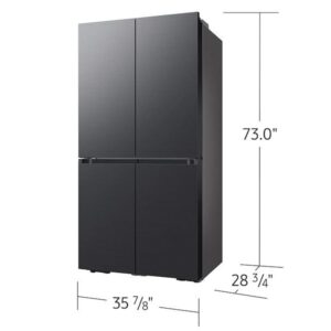 REFRIGERATEUR SAMSUNG SIDE BY SIDE 4 PORTES NOIR MATE RF23A9675